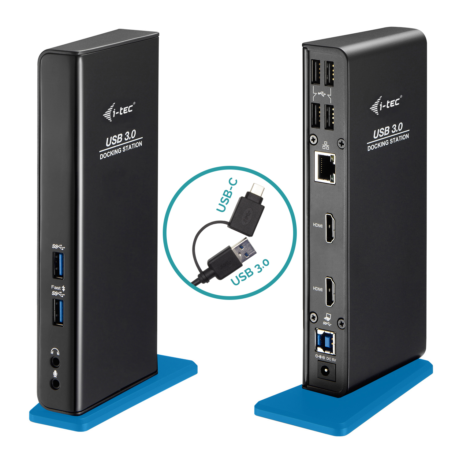 Image of i-tec USB 3.0/USB-C Dual HDMI Docking Station