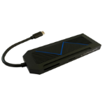 LC-Power LC-HUB-C-MULTI-6-RGB interface hub USB 3.2 Gen 2 (3.1 Gen 2) Type-C 5000 Mbit/s Zwart