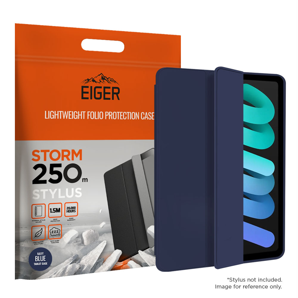 Eiger ETUI FOLIO BLEU STAND MAGNETIQUE RENFORCÉ AVEC EMPLACEMENT STYLE