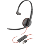 POLY Blackwire C3210 zwarte USB-A-headset (bulk)