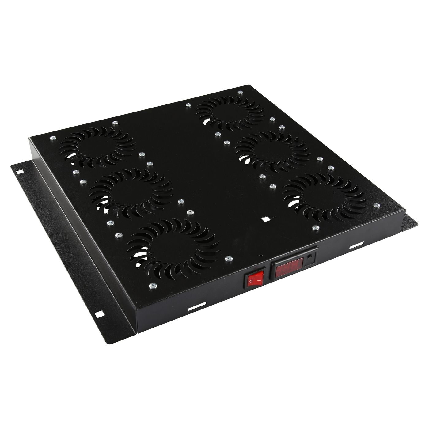 RAF215BL LANVIEW 6 FANS, DIGITAL THERMOSTAT  CONTROLLED FAN MODULE BLACK