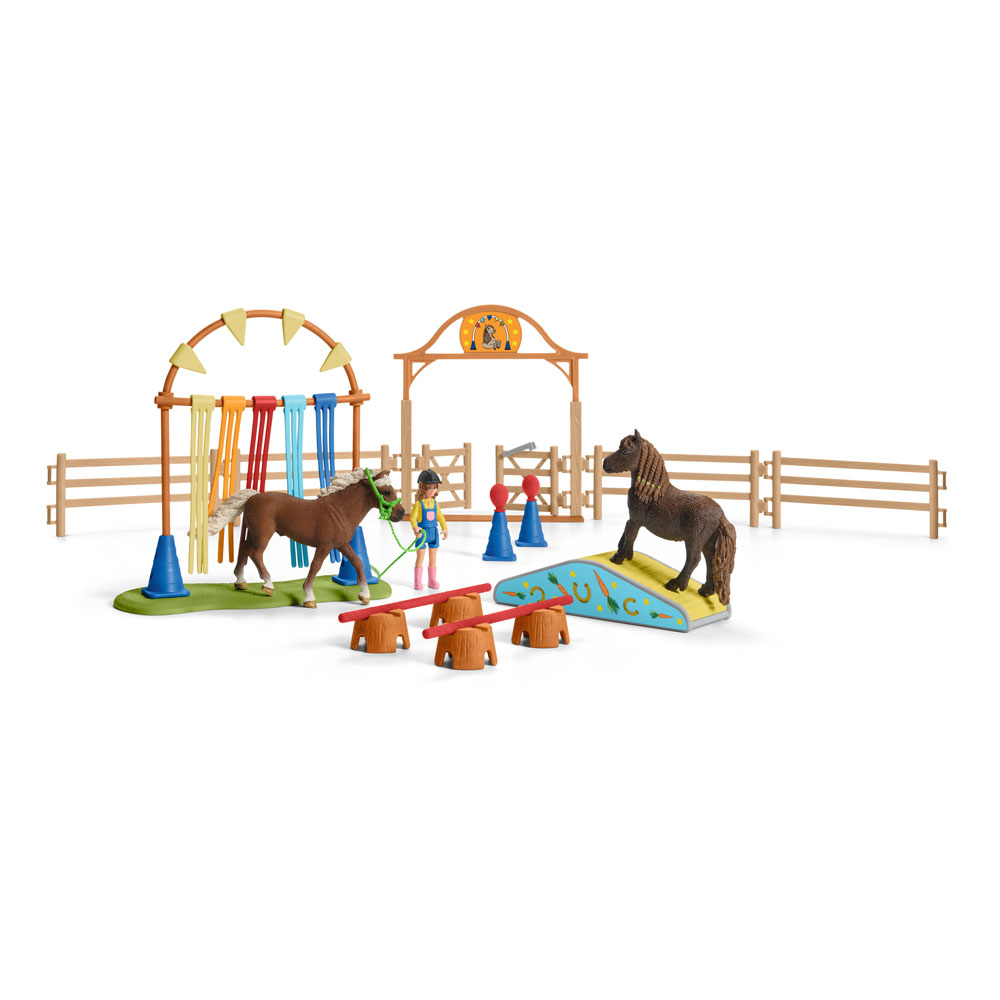  Farm World Pony Agility Training Toy Playset - Black