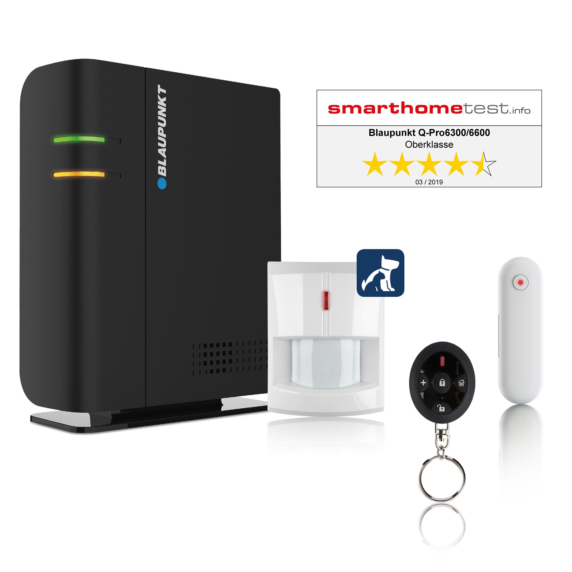 Image of Blaupunkt Q-PRO6300 security alarm system Black, White