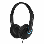 Andrea Communications EDU-175 Headphones Wired Head-band Music Black, Blue