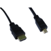 Cables Direct Micro HDMI 1.8m HDMI cable HDMI Type D (Micro) HDMI Type A (Standard) Black