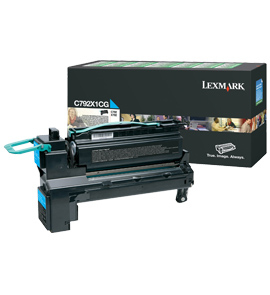 Image of Lexmark C792X1CG Toner cartridge cyan extra High-Capacity return...