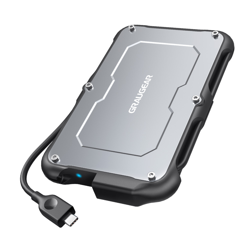 GRAUGEAR G-2502-C-10G Storage Drive Enclosure HDD/SSD Enclosure Black