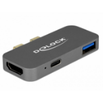 DeLOCK mini Dockingstation für macbook mit 5K Wired Thunderbolt 3 Grey