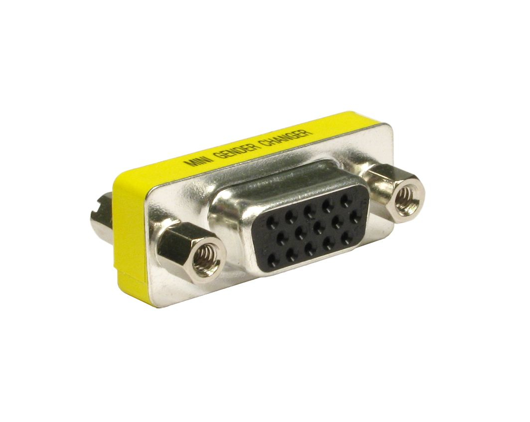 Cables Direct AD-122 cable gender changer D15 HD Stainless steel